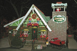 Santa Appears in His Chimney at Storybook Land | Things To Do In New Jersey