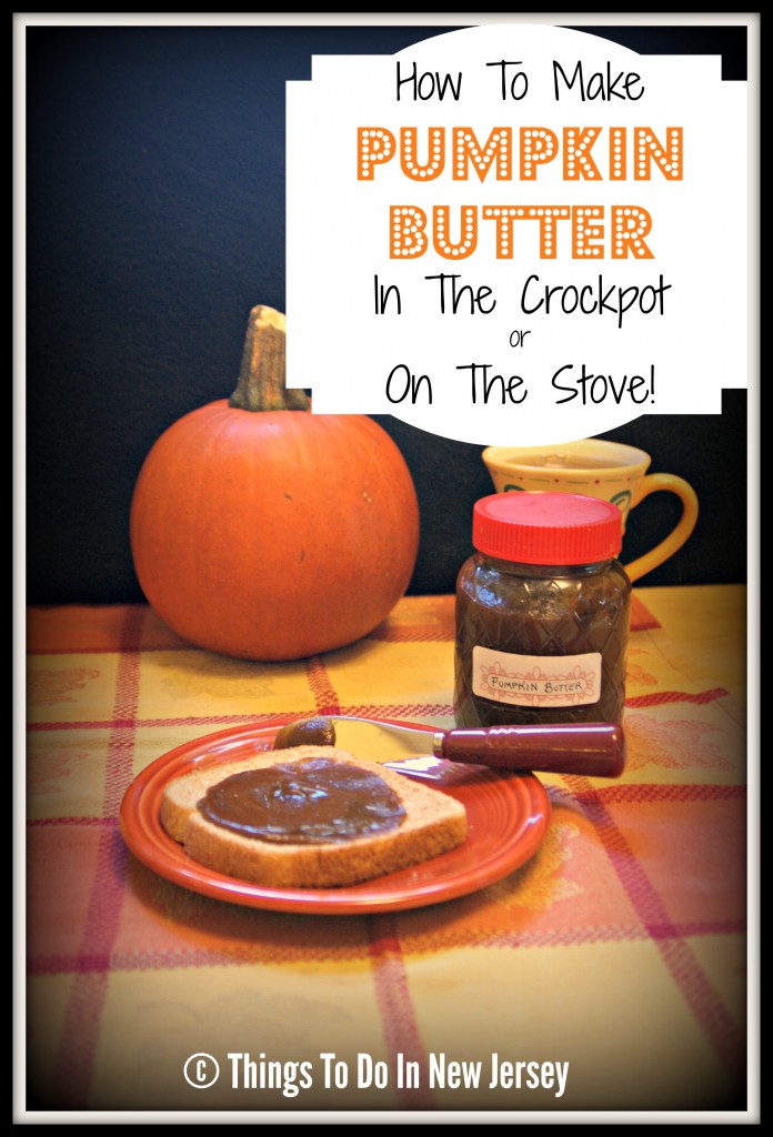 How To Make Pumpkin Butter In The Crockpot or On The Stove! Soooo yummy - and easy too!!! | Tasty Tuesday at www.thingstodonewjersey.com #pumpkin #recipes #pumpkinbutter #butter #crockpot #stove #easy #fall #giftsinajar