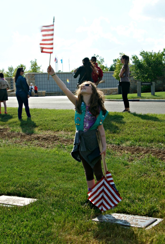 Memorial Day 2015 in Wrightstown, New Jersey - Flag Placement with the Boy and Girl Scouts at Brigadier General William C. Doyle Memorial Cemetery | find out more at www.thingstodonewjersey.com | #nj #newjersey #wrightstown #veteranscemetery #memorialday #events