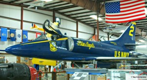 A McDonnell-Douglas A-4F Skyhawk II (flown by the Blue Angels) at the Air Victory Museum in Lumberton NJ | ©thingstodonewjersey.com | #NJ #NewJersey #museums #museum #aviation #airplane #Lumberton #Burlington #SouthJersey | aviation museums in new jersey | aviation museums in nj