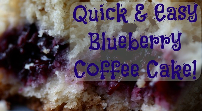 Quick & Easy Jersey Blueberry Cake