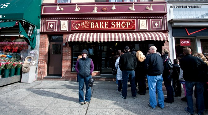 Carlo's Bakery in Hoboken, New Jersey | learn more at www.thingstodonewjersey.com|#carlos #carlosbakery #cakeboss #hoboken #nj #newjersey #marlton