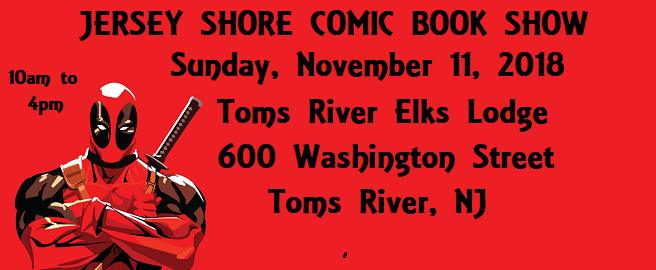 Jersey Shore Comic Book Show November 11 2018