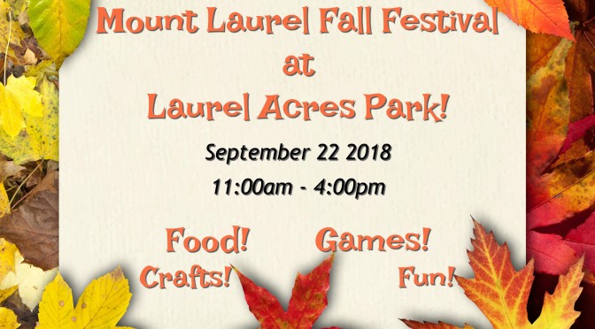 Mount Laurel Fall Festival NJ 2018